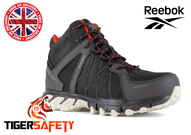 Reebok R1052 Tailgrip S3 Black Composite Toe Cap Metal Free Safety Boots PPE