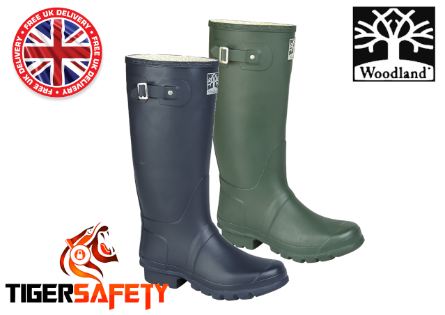 Woodland W259A Mens Gusset and Strap High Quality Wellington Boots Wellies