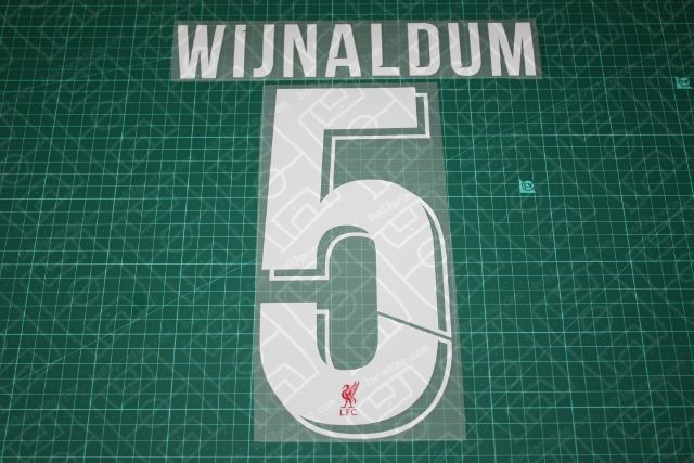 Liverpool 18/19 #5 WIJNALDUM Homekit Nameset Printing