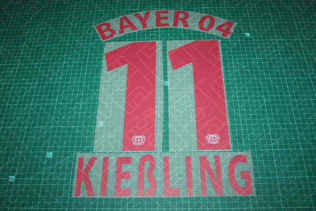Bayer Leverkusen 08/14 #11 KIESSLING Awaykit / 3rd Awaykit