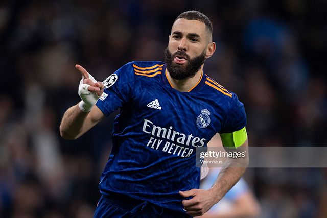 Real Madrid 21/22 #9 BENZEMA UEFA Champions League Awaykit / 3rd