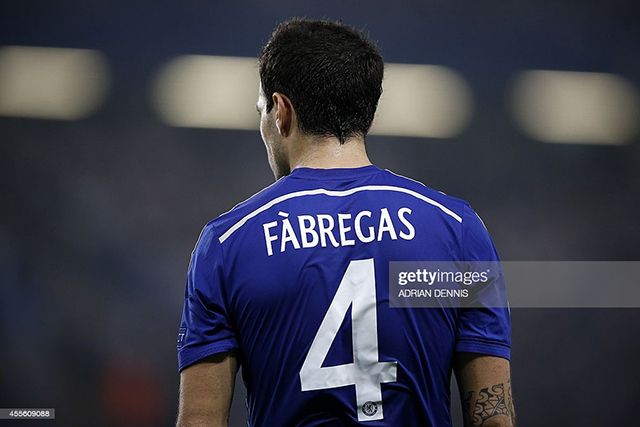 Chelsea 14/15 #4 FABREGAS Champions League HomeKit Nameset Printing