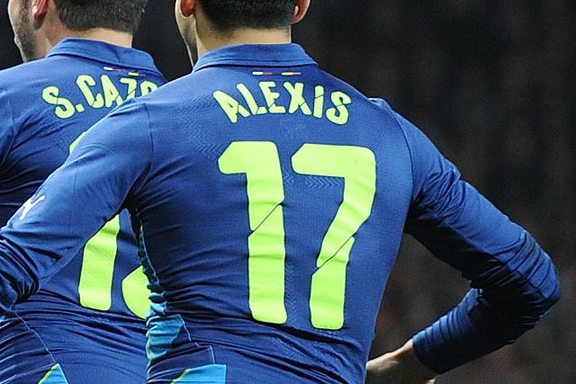 Arsenal 14/15 #17 ALEXIS 3rd AwayKit Nameset Printing
