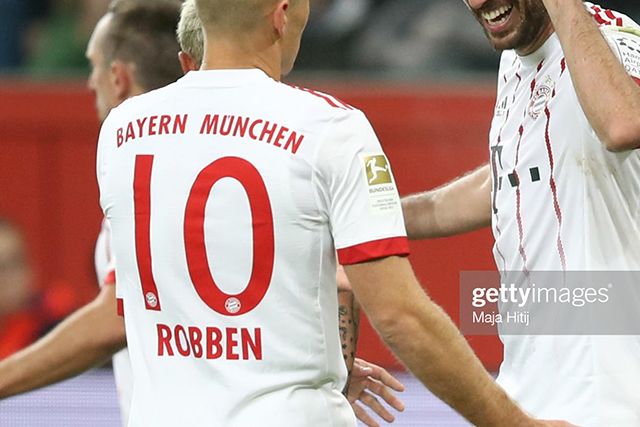 Bayern Munich 17/18 #10 ROBBEN 3rd Awaykit Nameset Printing