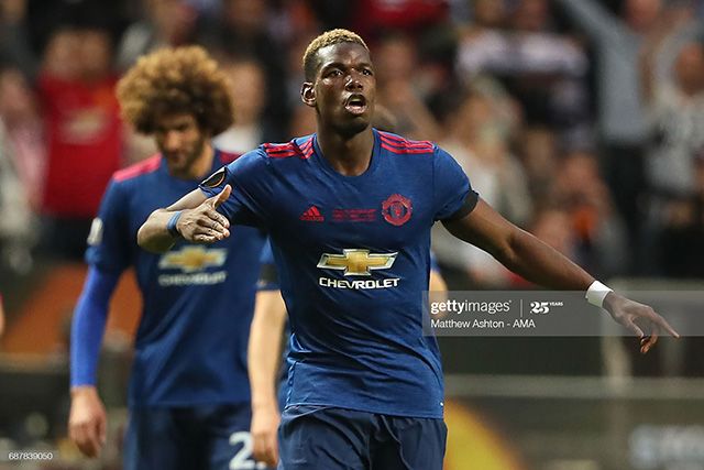 16-17 マンU ポグバ #6 Lサイズ Manchester United 16/17 #6 POGBA Europa League / EFL Cup