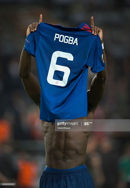 16-17 マンU ポグバ #6 Lサイズ Manchester United 16/17 #6 POGBA Europa League / EFL Cup
