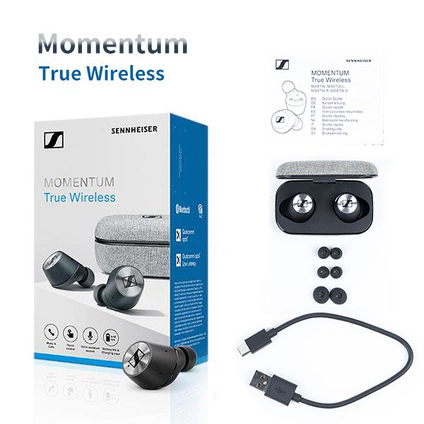 sennheiser momentum true wireless bluetooth earbuds with fingertip touch control