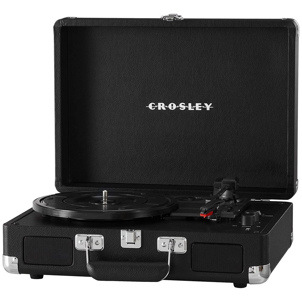 Crosley CR8005DP-BK1 Cruiser Plus Vintage 3-Speed Bluetooth in/Out