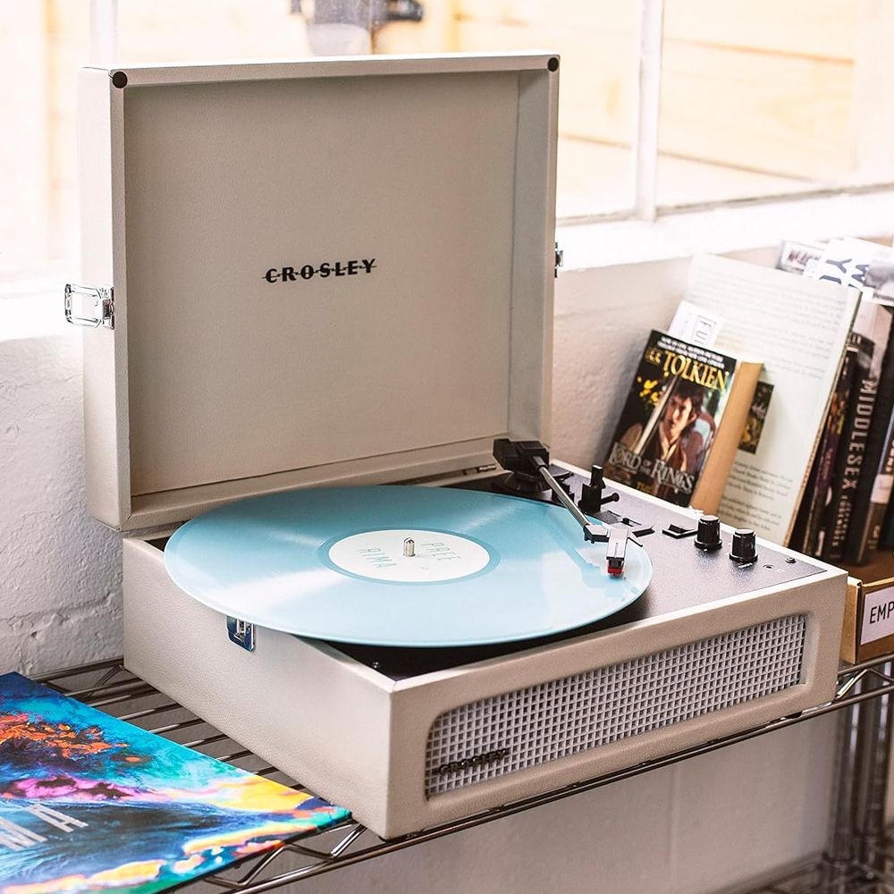 Crosley CR8017B-DU 3 Speed Voyager Portable Bluetooth Record