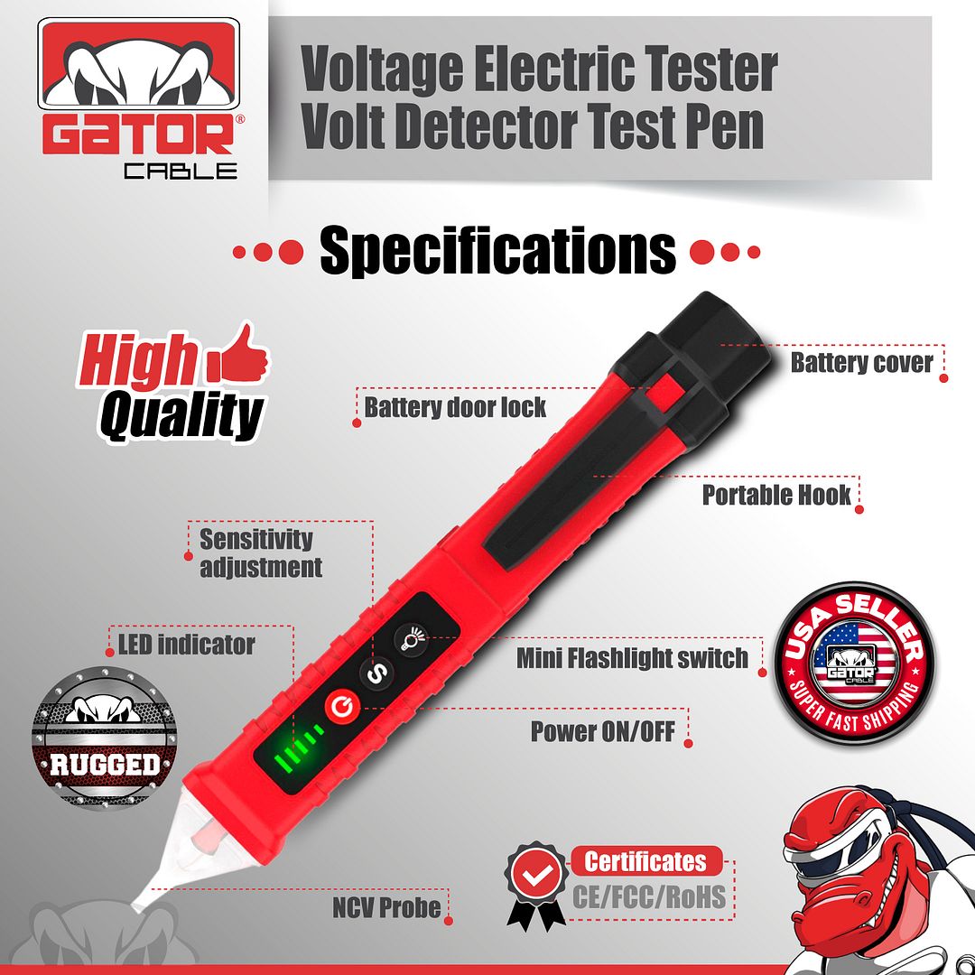 Voltage Electric Tester Volt Detector Test Pen Non-Contact Sensor