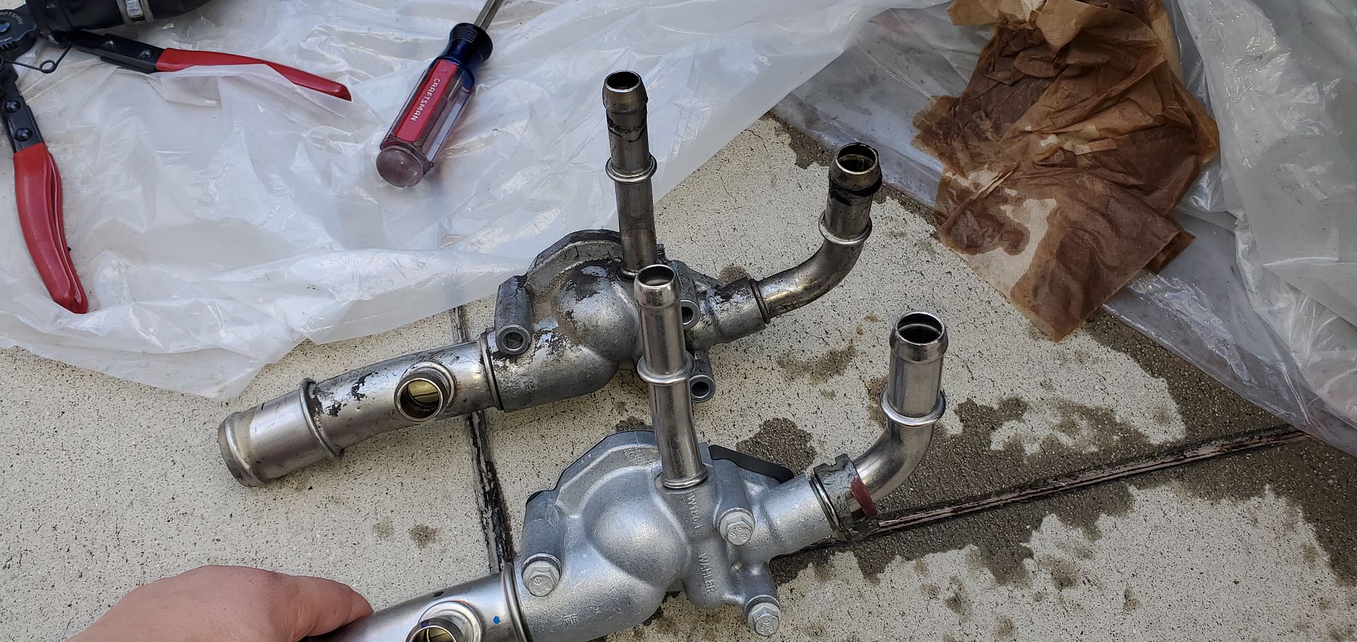 Overheating found broken heater hose Traverse Forum