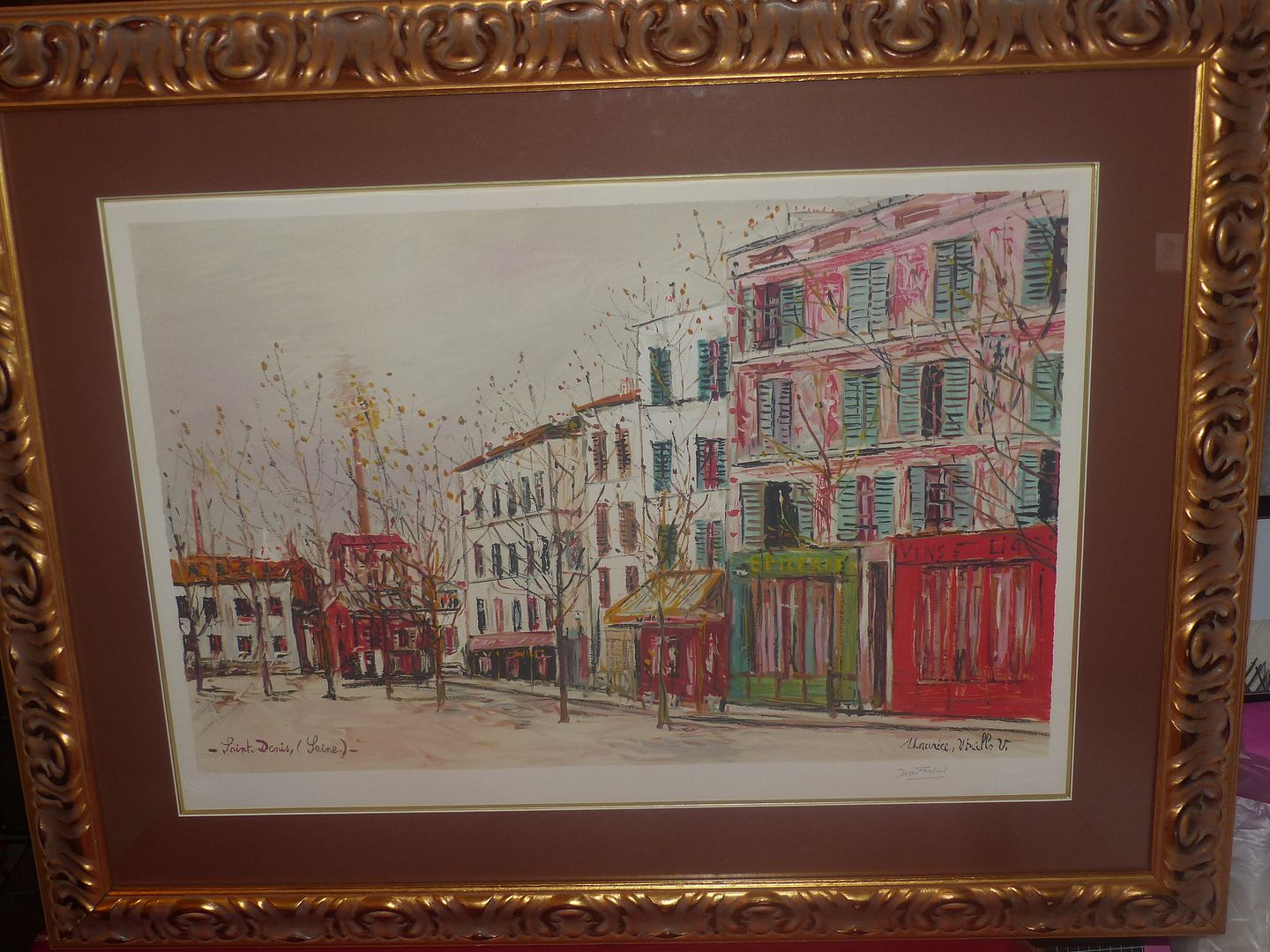 Vase de fleurs - 1936 by Maurice Utrillo on